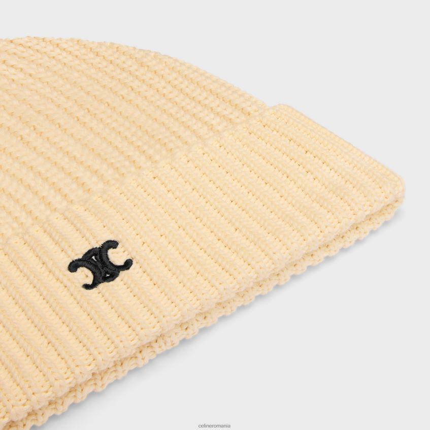 accesorii ro CELINE bărbați beanie triomphe din bumbac 8R6R602176