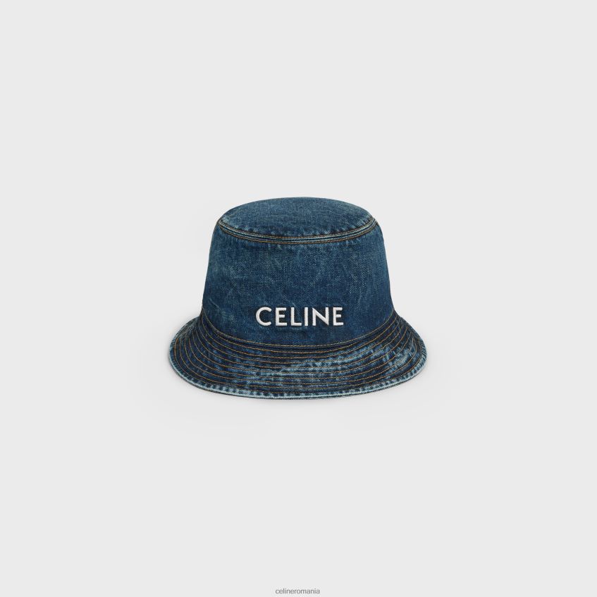 accesorii ro CELINE bărbați pălărie de găleată din denim union wash 8R6R602250
