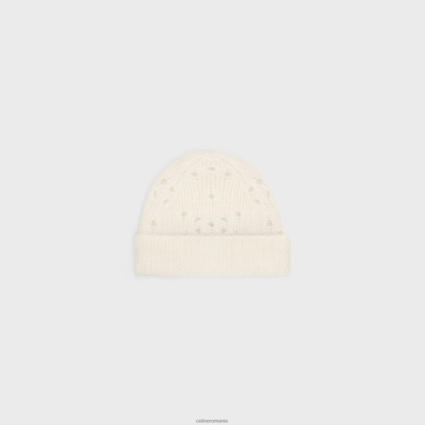accesorii ro CELINE femei beanie din lână de alpaca fair isle pointelle 8R6R601174