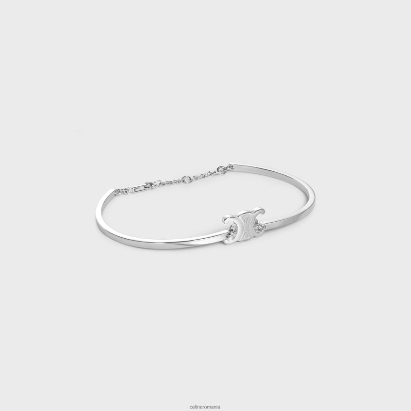 accesorii ro CELINE femei Bratara articulata triomphe din alama cu finisaj rodiu 8R6R601314