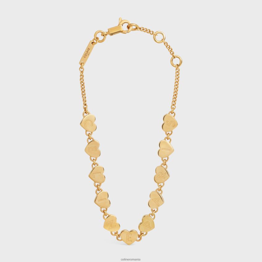 accesorii ro CELINE femei Bratara coeur din alama cu finisaj 8R6R601263