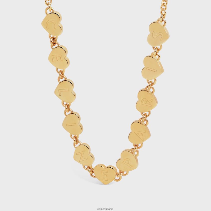 accesorii ro CELINE femei Bratara coeur din alama cu finisaj 8R6R601263