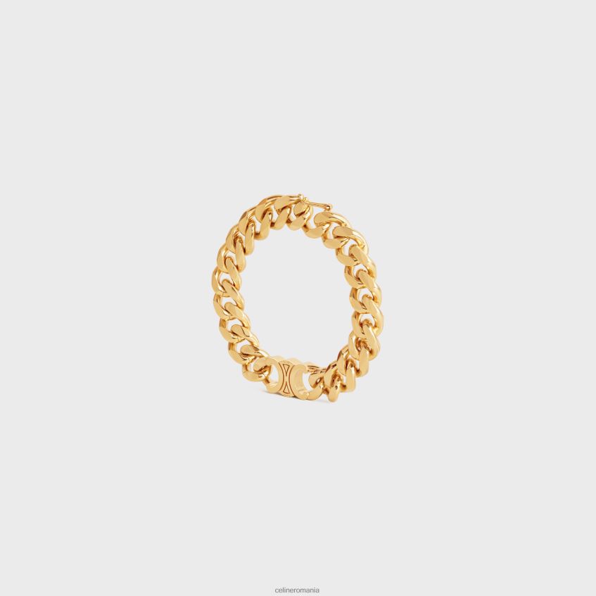 accesorii ro CELINE femei Bratara triomphe gourmette din alama cu finisaj 8R6R601311