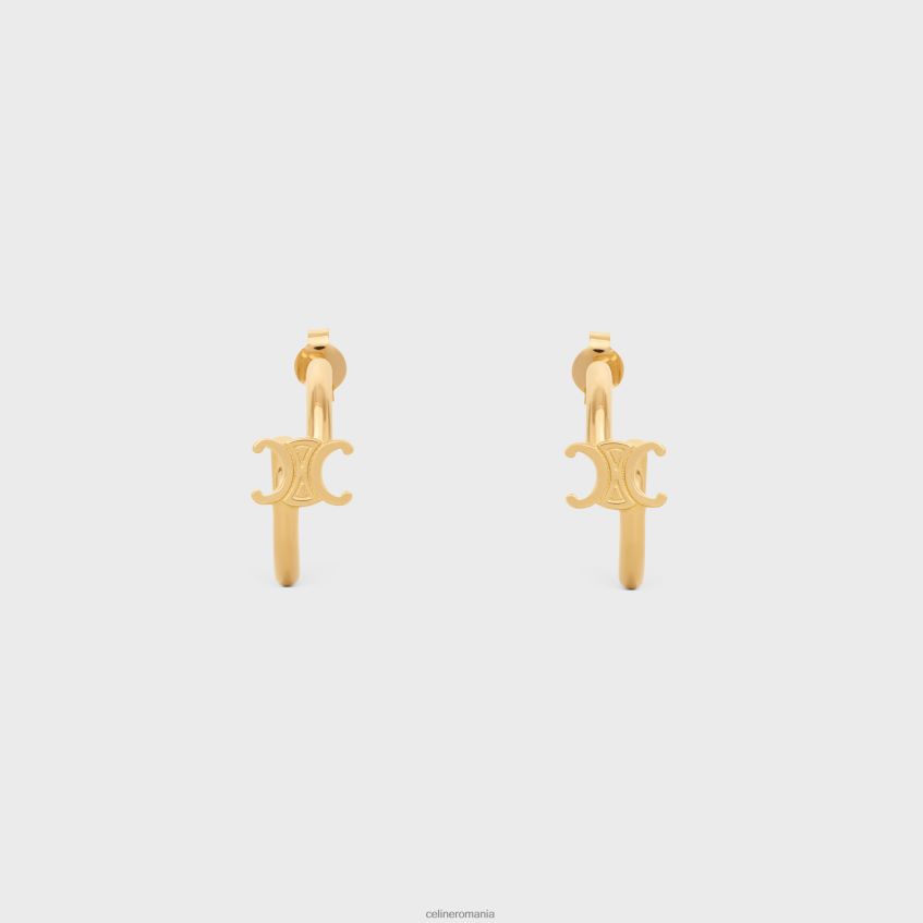 accesorii ro CELINE femei Cercuri asimetrice triomphe din alamă cu finisaj 8R6R601291