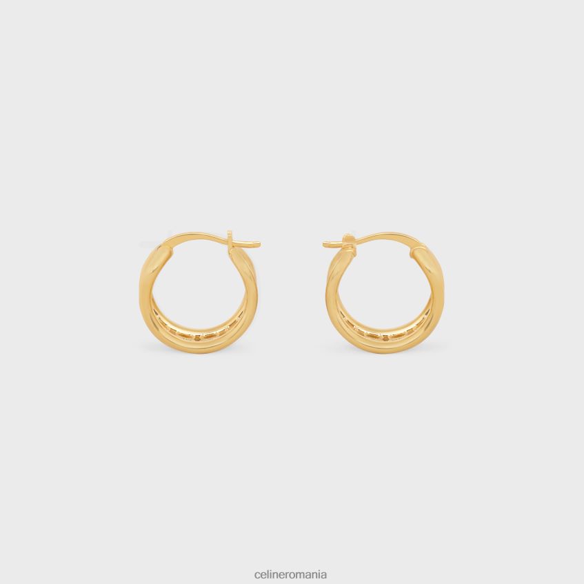 accesorii ro CELINE femei Cercuri multi triomphe din alamă cu finisaj 8R6R601318