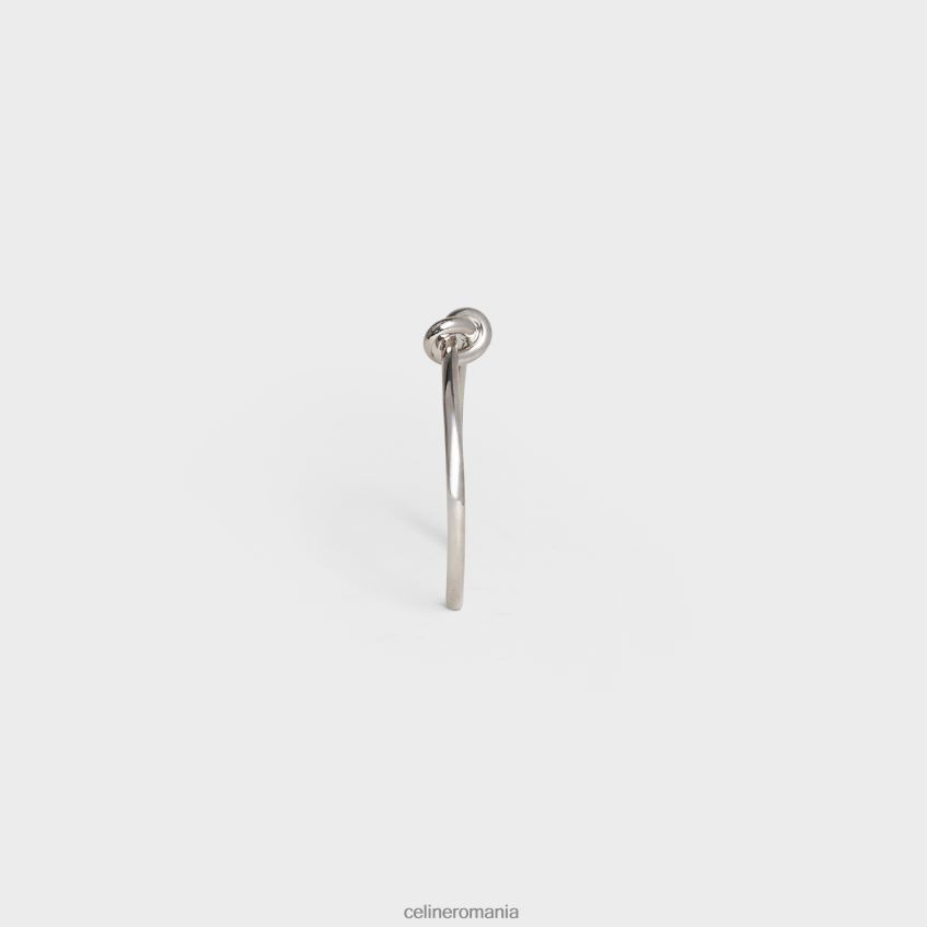 accesorii ro CELINE femei brățară extra-subțire cu nod din alamă cu finisaj rodiu 8R6R601368