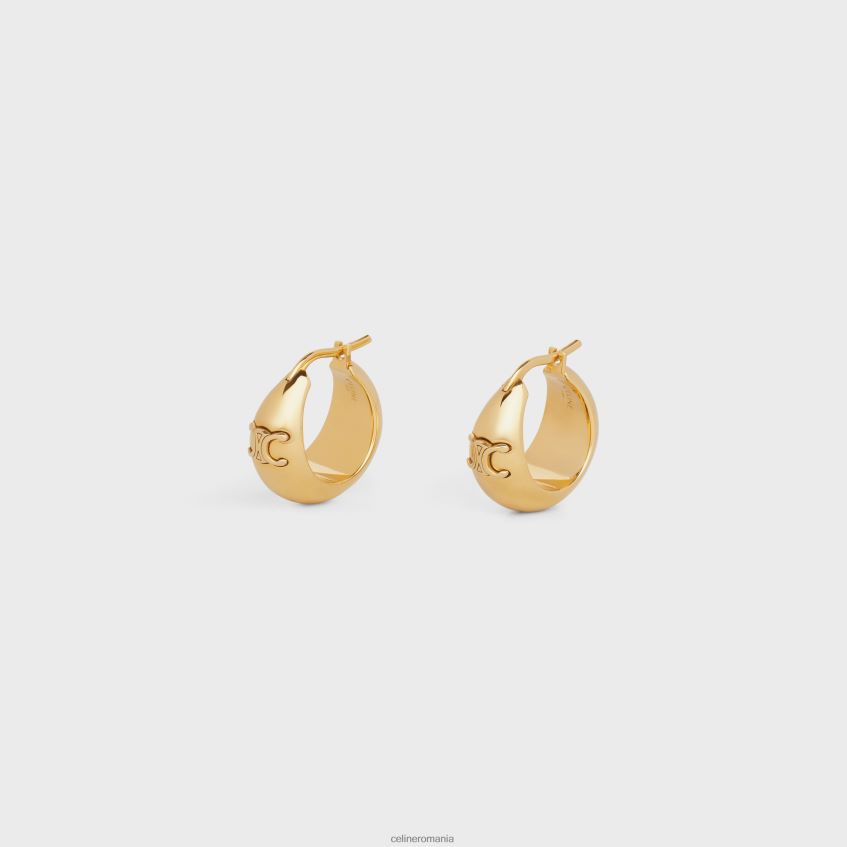 accesorii ro CELINE femei cercuri triomphe bold din alamă cu finisaj 8R6R601307