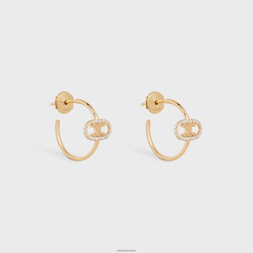 accesorii ro CELINE femei cercuri triomphe maillon în diamante 8R6R601380