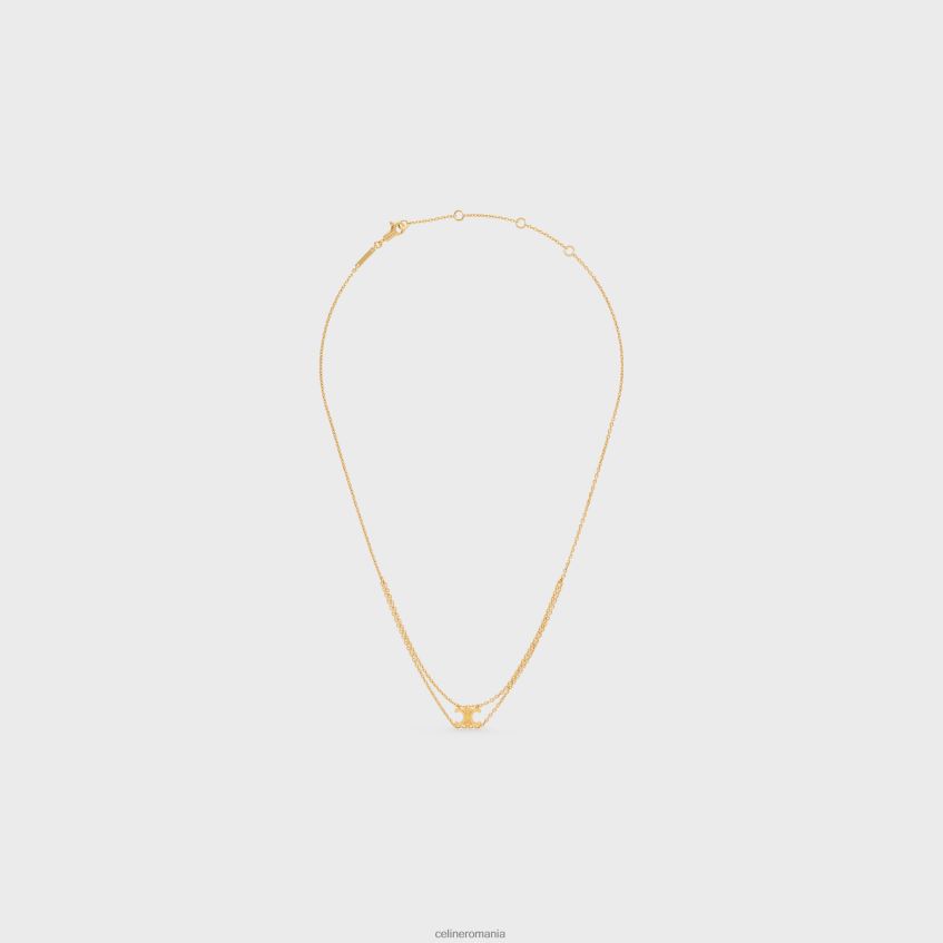 accesorii ro CELINE femei colier suspendat triomphe din alamă cu finisaj 8R6R601305