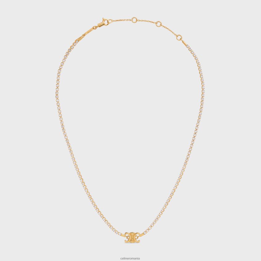 accesorii ro CELINE femei colier triomphe din alamă cu finisaj și strass 8R6R601274