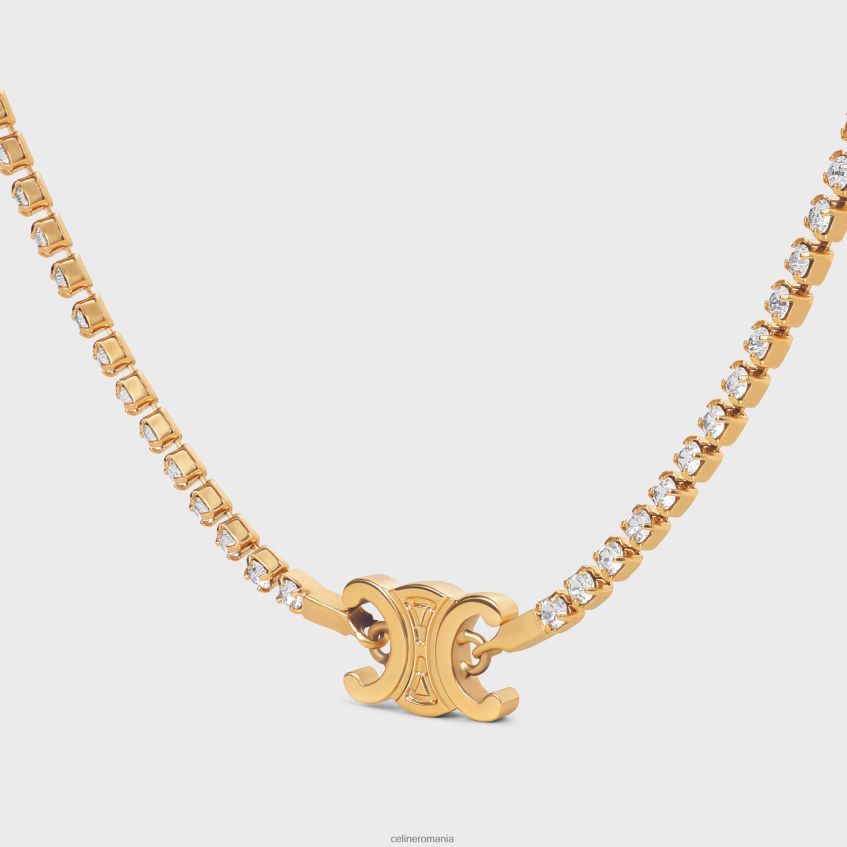 accesorii ro CELINE femei colier triomphe din alamă cu finisaj și strass 8R6R601274