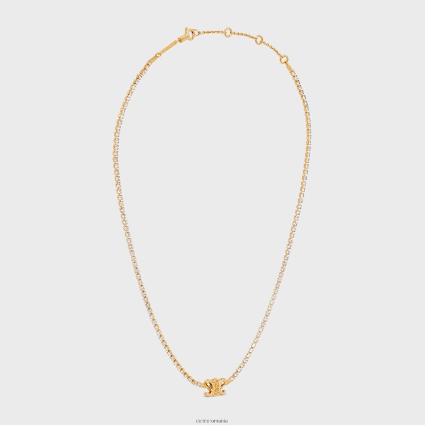 accesorii ro CELINE femei colier triomphe din alamă cu finisaj și strass 8R6R601274