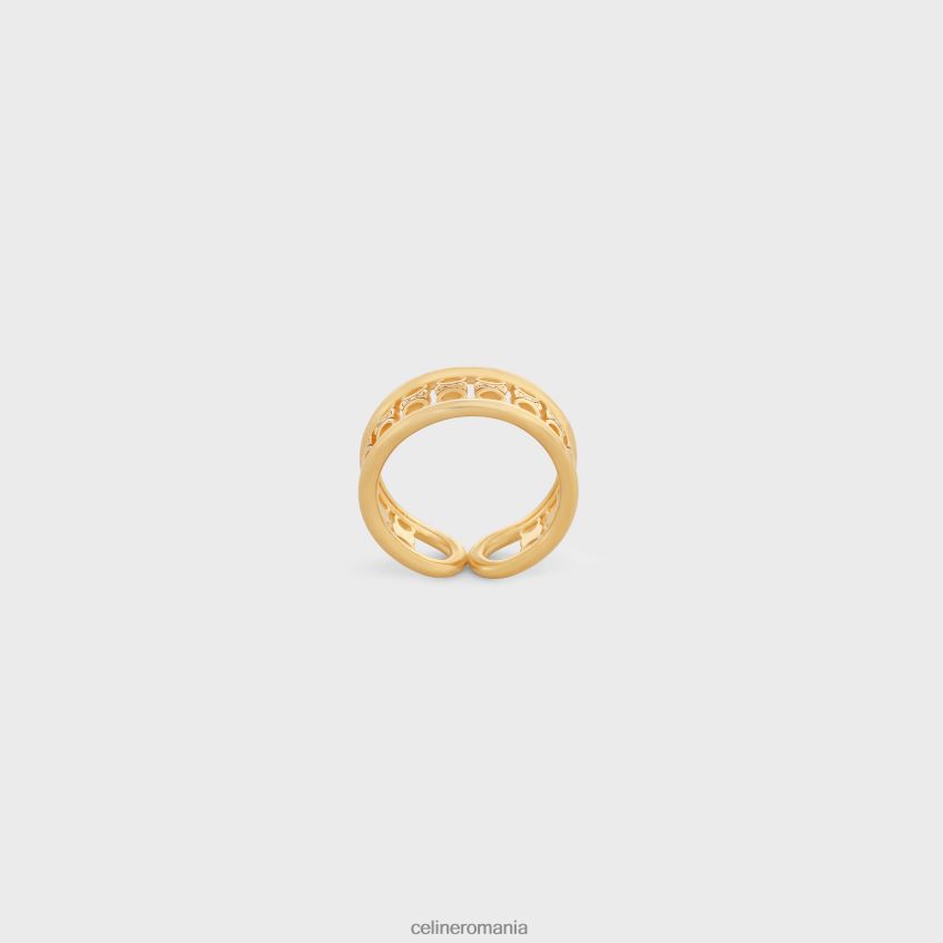 accesorii ro CELINE femei inel multiplu triomphe din alamă cu finisaj 8R6R601319