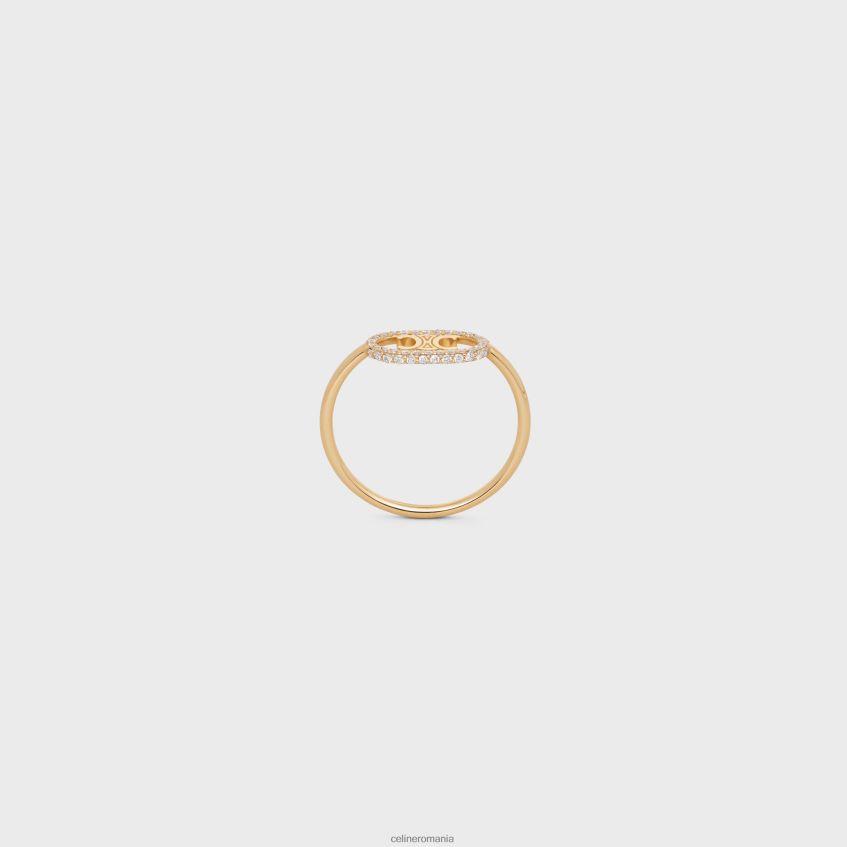 accesorii ro CELINE femei inel triomphe maillon cu diamante 8R6R601382
