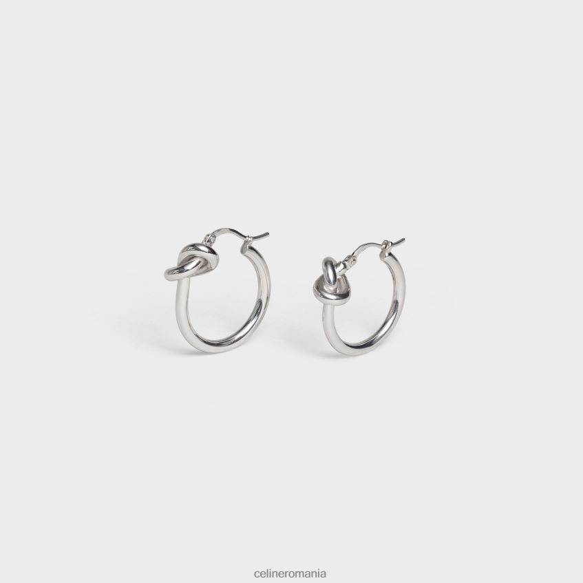 accesorii ro CELINE femei înnodați cercuri mici din alamă cu finisaj rodiu 8R6R601352