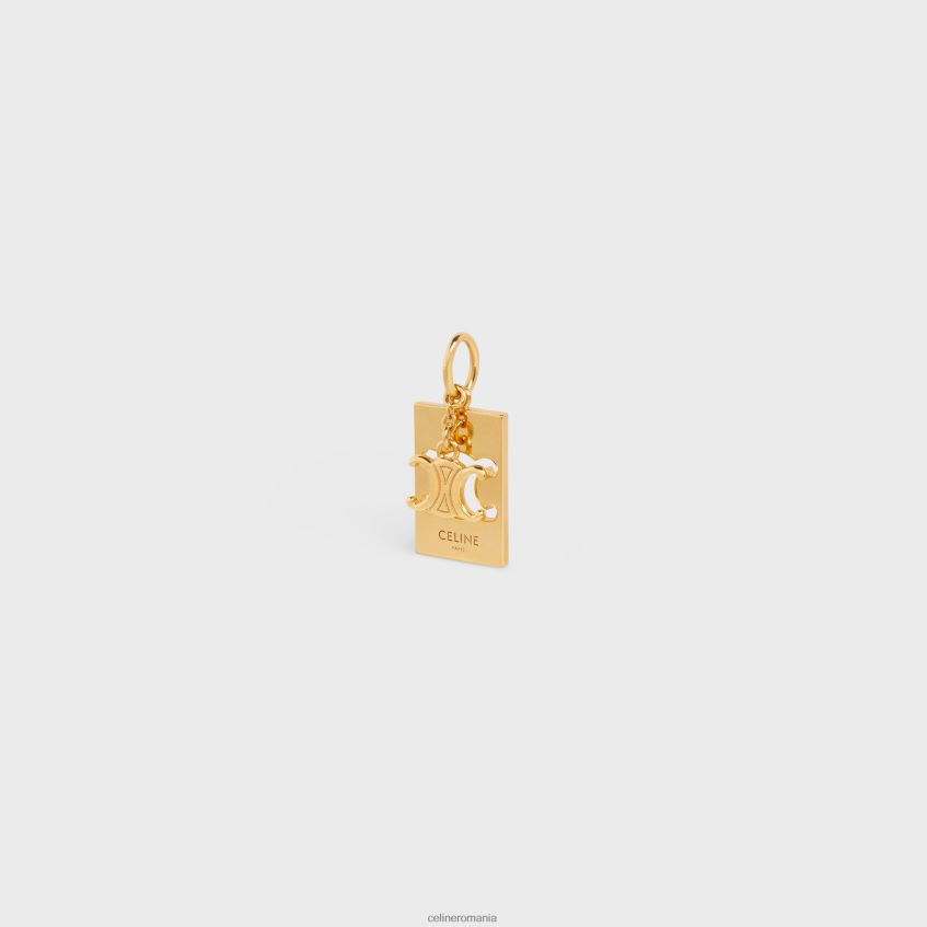 accesorii ro CELINE femei pandantiv separables triomphe interblocat din alamă cu finisaj 8R6R601357