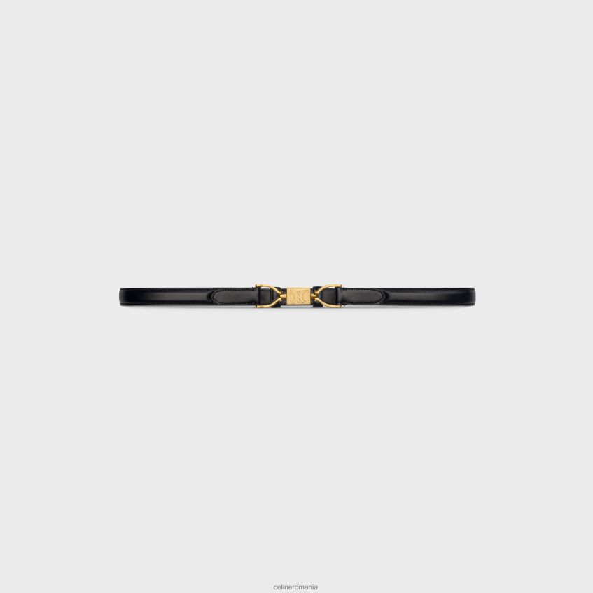 accesorii ro CELINE femei centura triomphe bloc mic din piele taurillon 8R6R601097