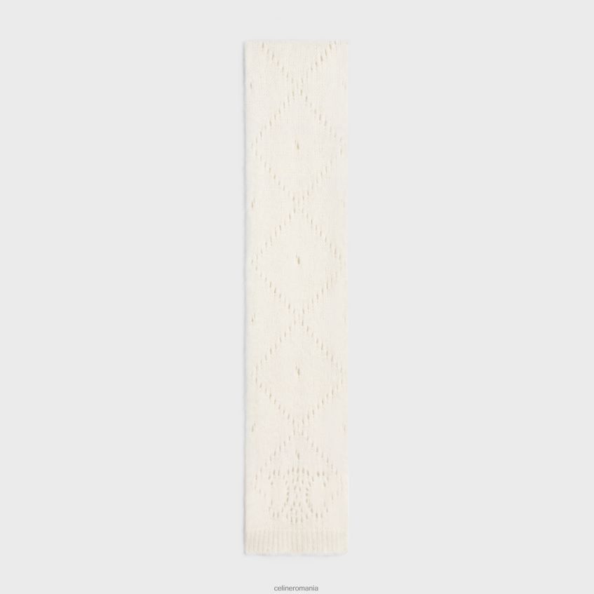 accesorii ro CELINE femei eșarfă din lână de alpaca fair isle pointelle 8R6R601175