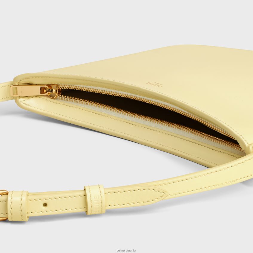 accesorii ro CELINE femei geantă croque medie din piele de vițel strălucitoare 8R6R60295