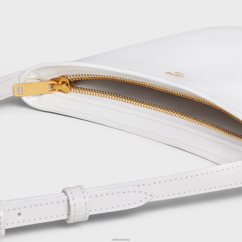 accesorii ro CELINE femei geantă croque medie din piele de vițel strălucitoare 8R6R60297