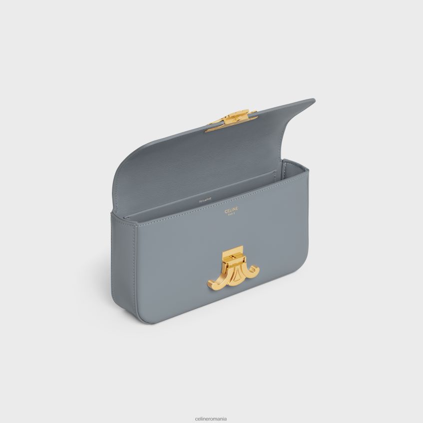 accesorii ro CELINE femei geantă de umăr cu lanț claude din piele de vițel strălucitoare 8R6R60179