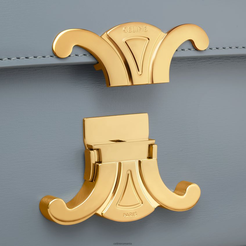 accesorii ro CELINE femei geantă de umăr cu lanț claude din piele de vițel strălucitoare 8R6R60179