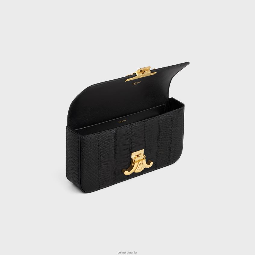 accesorii ro CELINE femei geantă de umăr cu lanț claude în mozaic șopârlă 8R6R60187