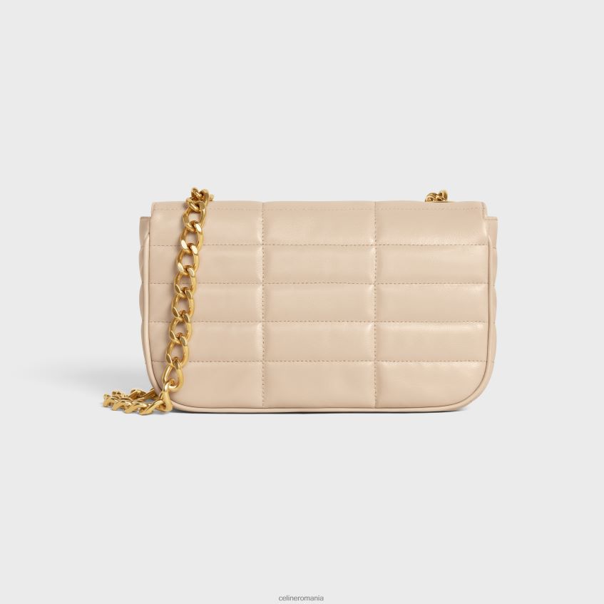 accesorii ro CELINE femei geantă de umăr cu lanț matelasse monocrom din piele de capră matlasată 8R6R60281