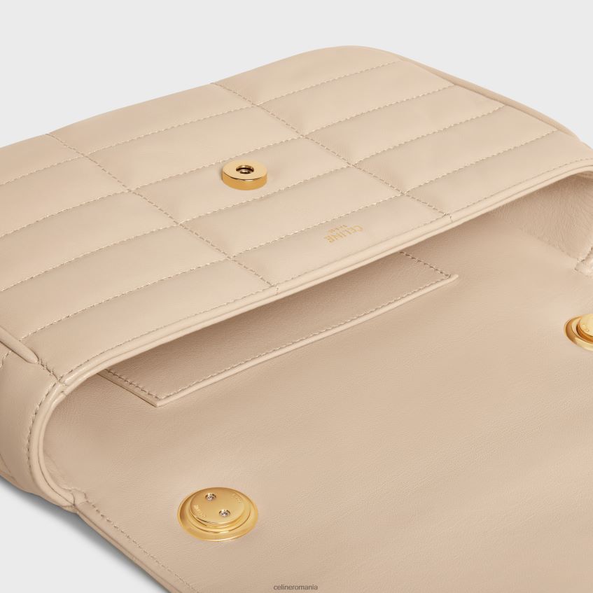 accesorii ro CELINE femei geantă de umăr cu lanț matelasse monocrom din piele de capră matlasată 8R6R60281