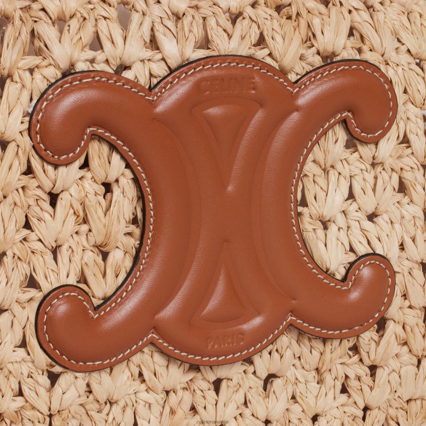 accesorii ro CELINE femei geantă hobo clasică din rafie și piele de vițel 8R6R60259