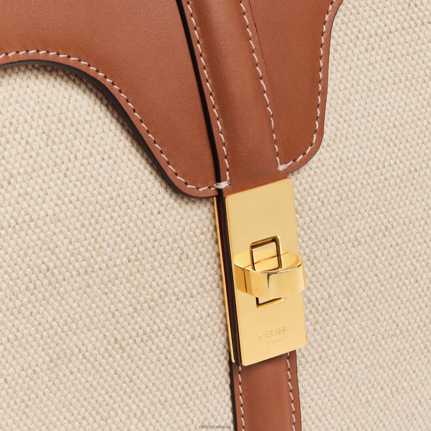 accesorii ro CELINE femei geantă mică de 16 din material textil și piele de vițel naturală 8R6R60128