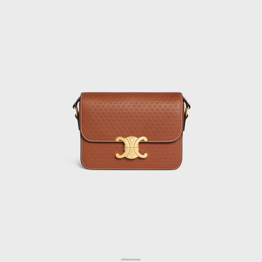 accesorii ro CELINE femei geantă pentru adolescenți triomphe din piele de vițel naturală cu triomphe peste tot 8R6R6045