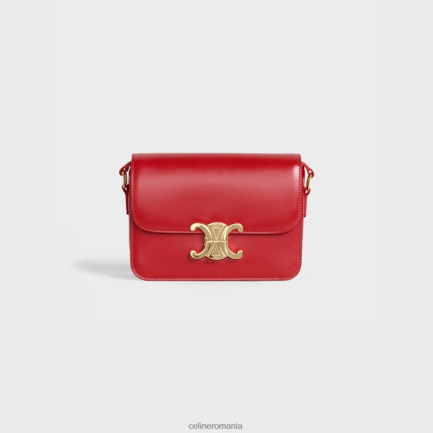 accesorii ro CELINE femei geantă pentru adolescenți triomphe din piele de vițel strălucitoare 8R6R60101