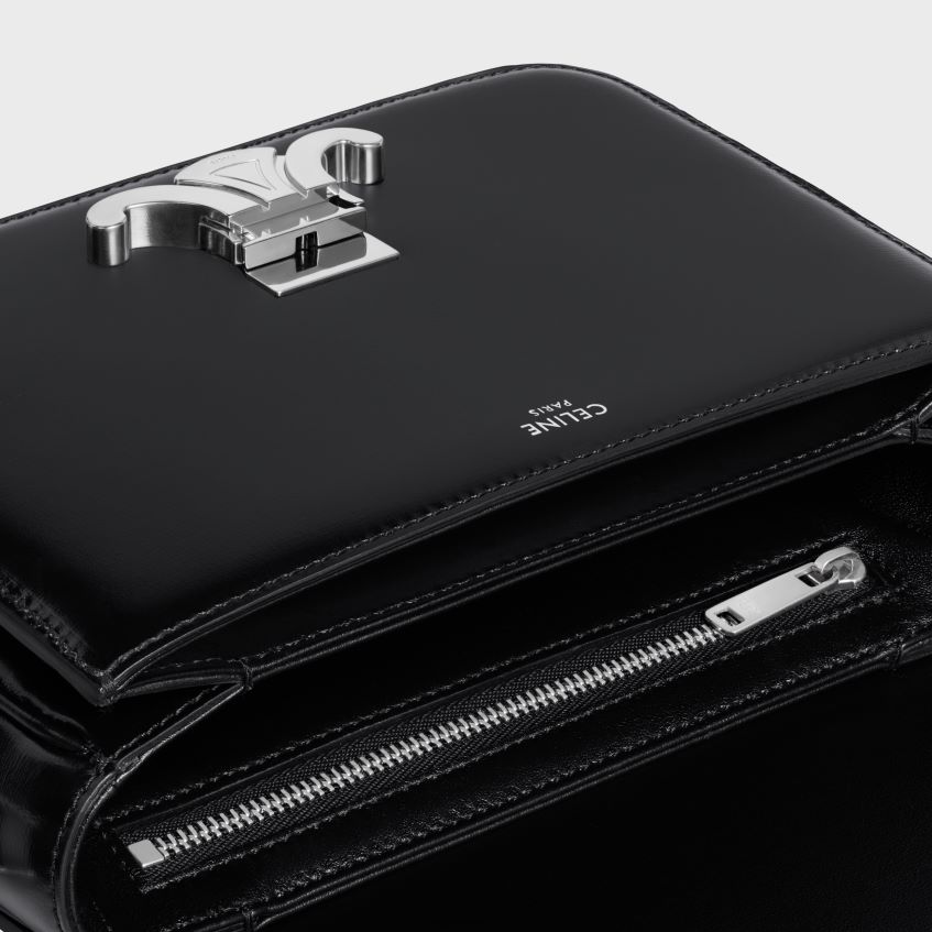 accesorii ro CELINE femei geantă pentru adolescenți triomphe din piele de vițel strălucitoare 8R6R60105