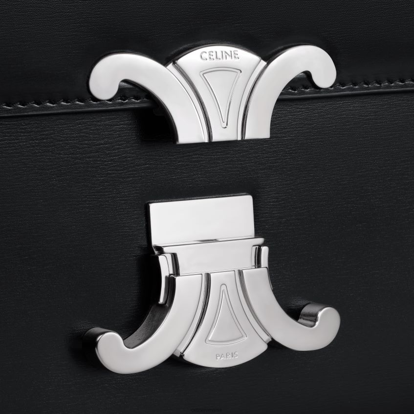 accesorii ro CELINE femei geantă pentru adolescenți triomphe din piele de vițel strălucitoare 8R6R60105