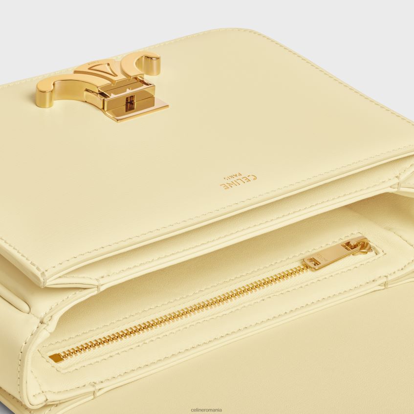 accesorii ro CELINE femei geantă pentru adolescenți triomphe din piele de vițel strălucitoare 8R6R60113