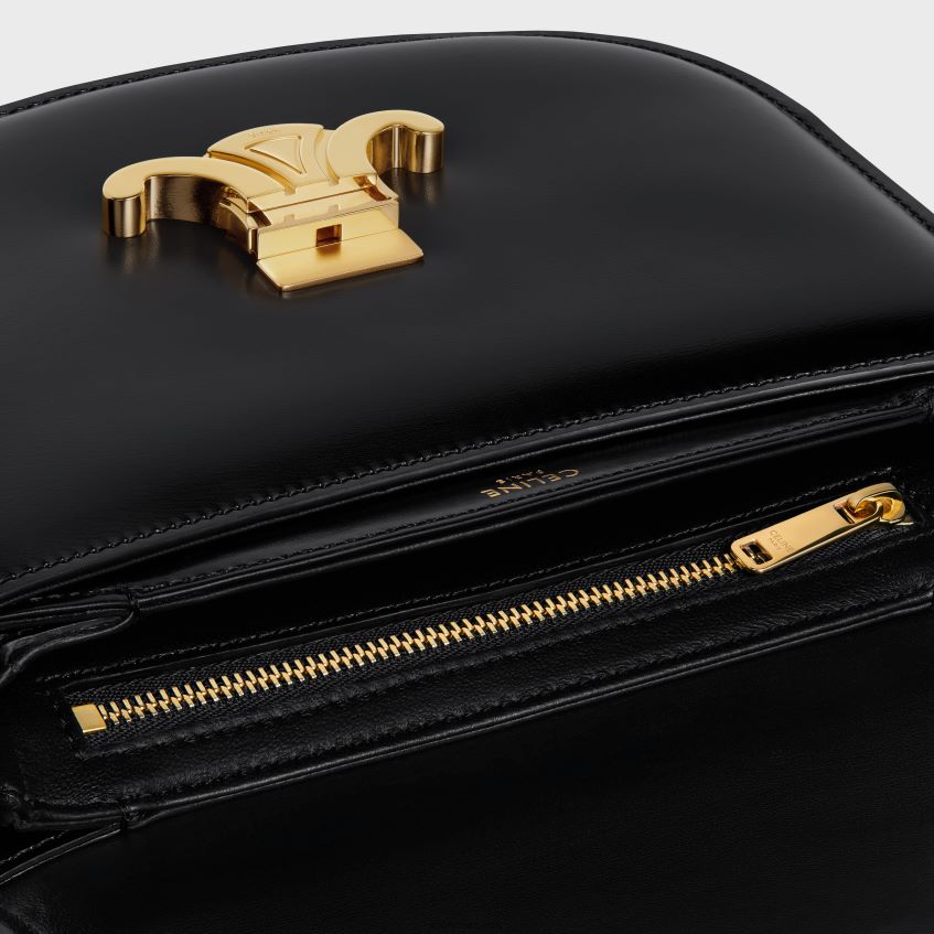 accesorii ro CELINE femei lanț besace clea în piele de vițel lucioasă 8R6R6056