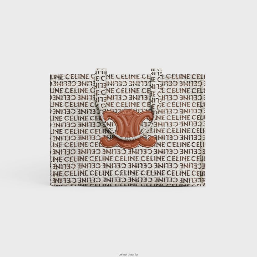 accesorii ro CELINE femei mari cabas thais din material textil cu all-over 8R6R60244