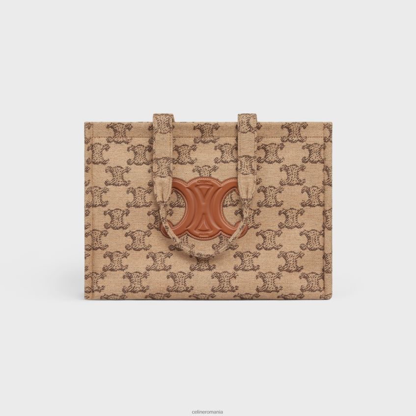 accesorii ro CELINE femei mari cabas thais din material textil cu triomphe 8R6R60243