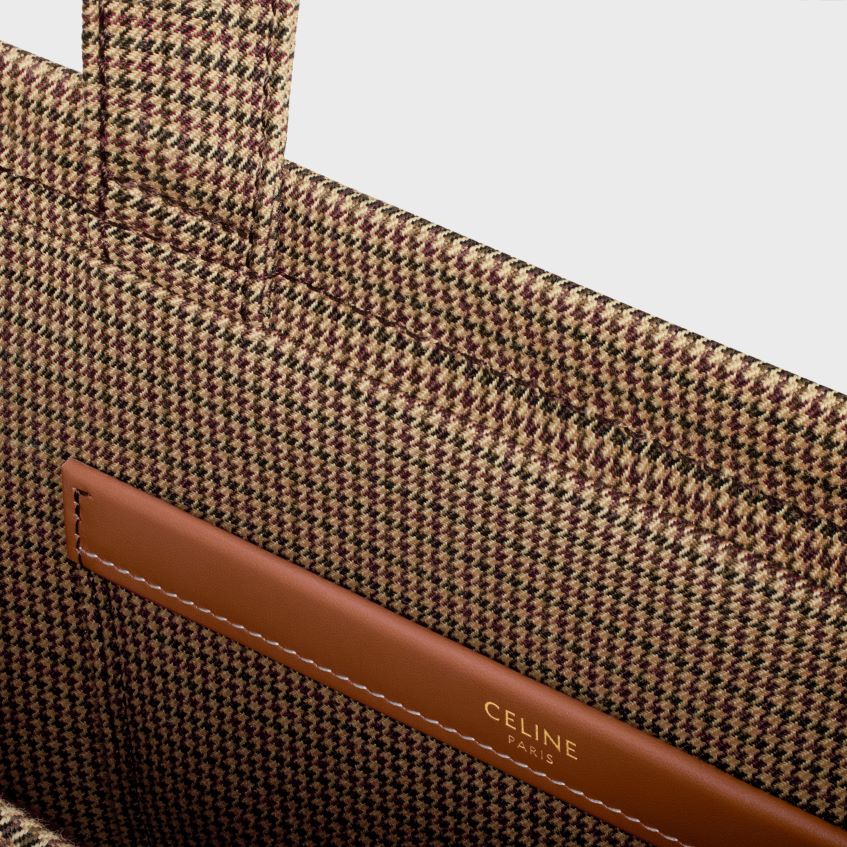 accesorii ro CELINE femei small cabas thais in pied de poule textil 8R6R60246