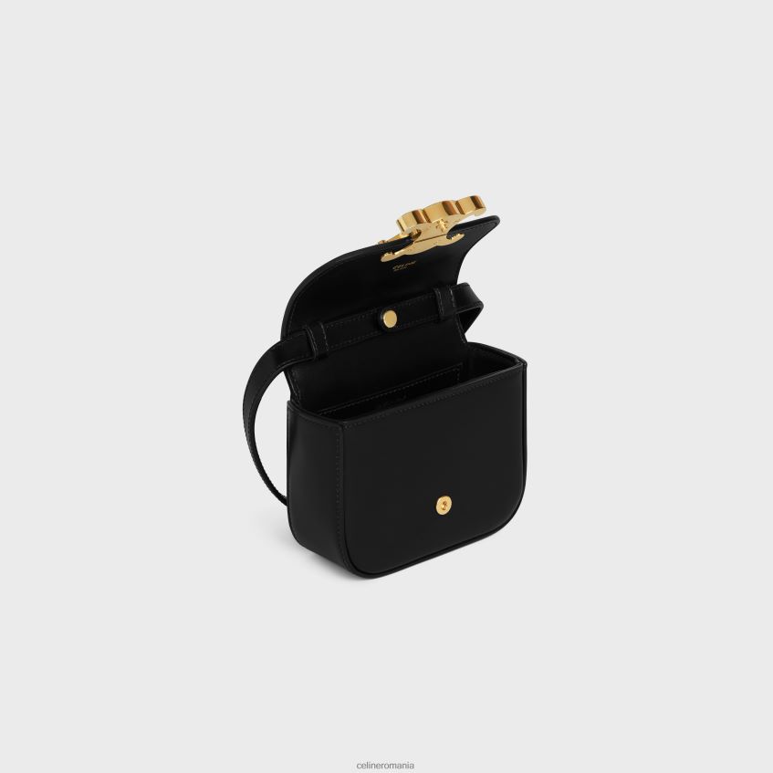 accesorii ro CELINE femei mini claude din piele de vițel lucioasă 8R6R60369