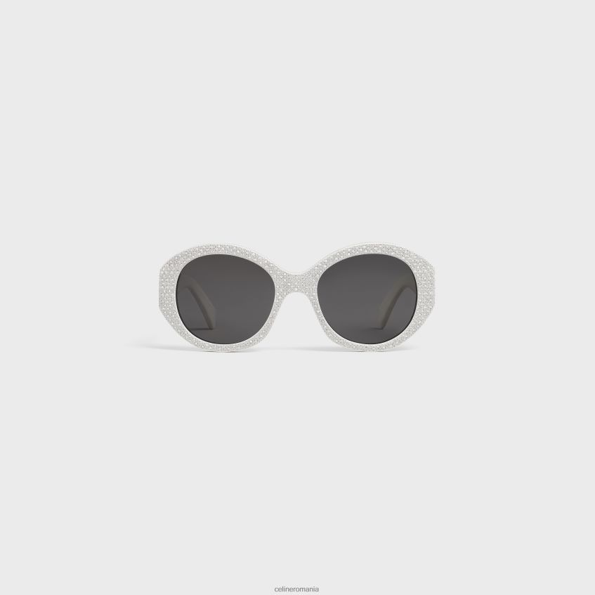 accesorii ro CELINE femei ochelari de soare rotunzi s240 din acetat cu cristale 8R6R601142