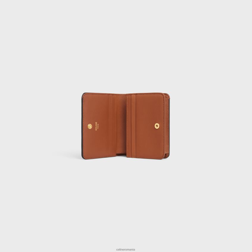 accesorii ro CELINE femei portofel compact triomphe din pânză triomphe 8R6R60447