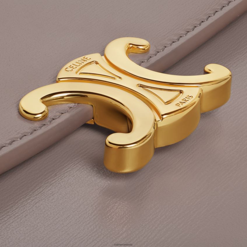 accesorii ro CELINE femei portofel mare triomphe din piele de vițel strălucitoare 8R6R60444