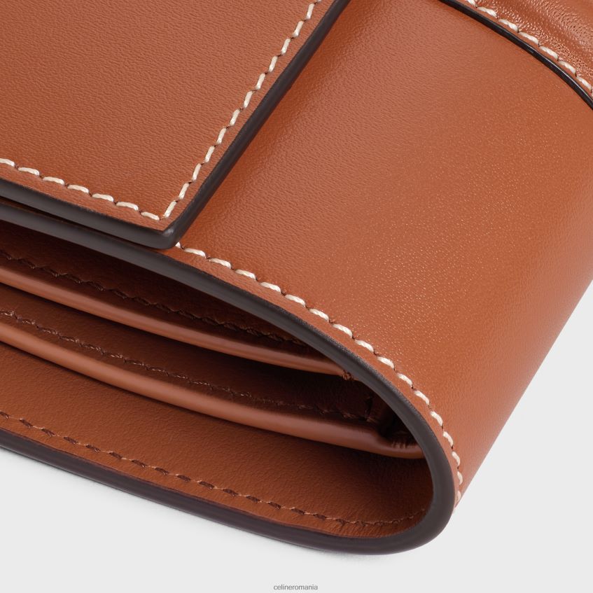 accesorii ro CELINE femei portofel mic trifold 16 din piele de vițel lucioasă 8R6R60467