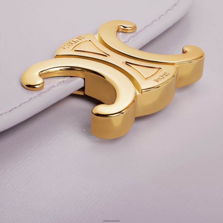 accesorii ro CELINE femei portofel mic triomphe din piele de vițel strălucitoare 8R6R60461