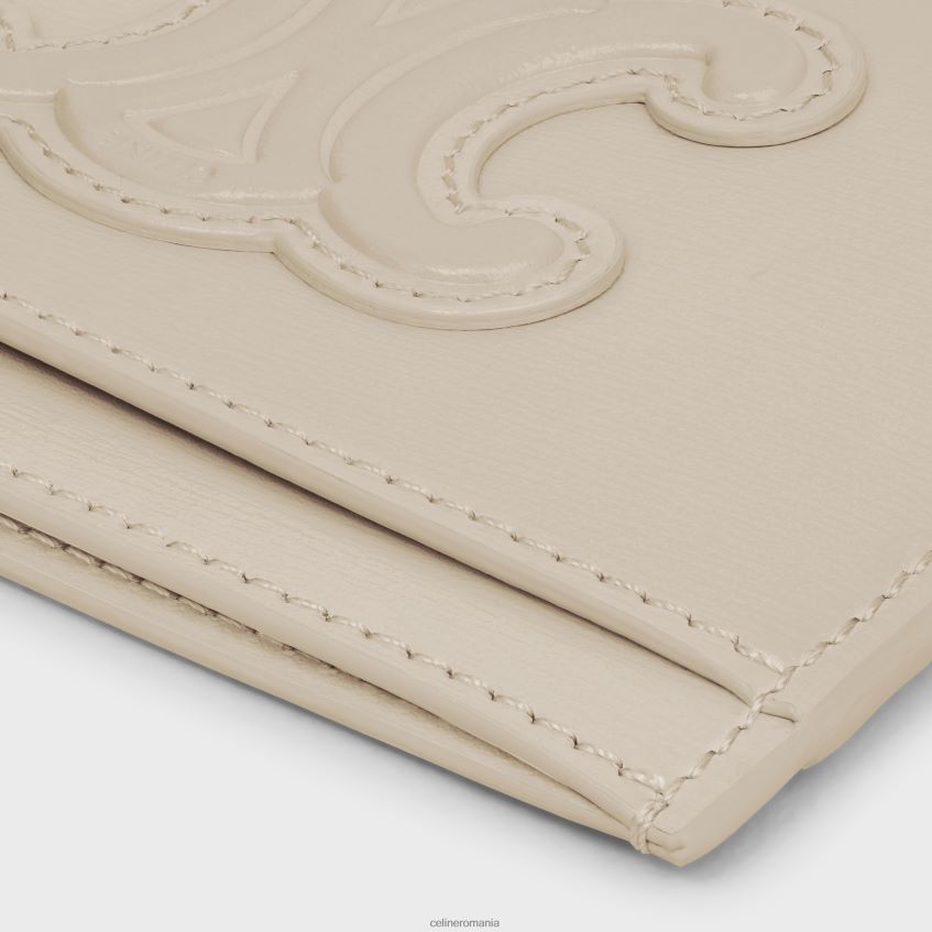 accesorii ro CELINE femei suport card cuir triomphe din piele de vițel lucioasă 8R6R60430