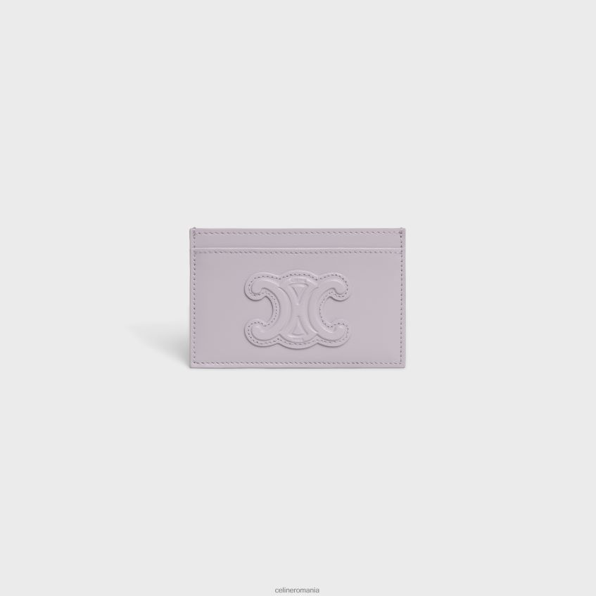 accesorii ro CELINE femei suport card cuir triomphe din piele de vițel lucioasă 8R6R60498