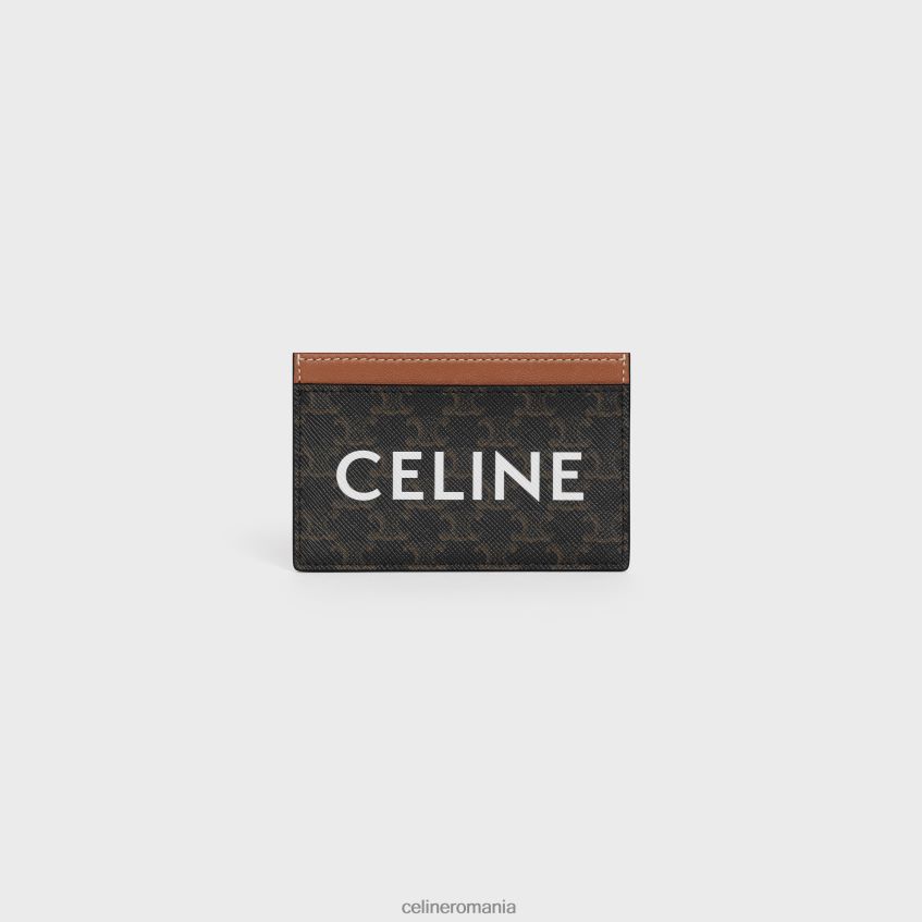 accesorii ro CELINE femei suport card din pânză triomphe cu imprimeu 8R6R60491