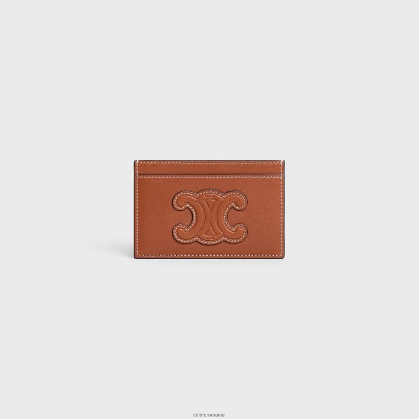 accesorii ro CELINE femei suport card din piele de miel netedă 8R6R60497